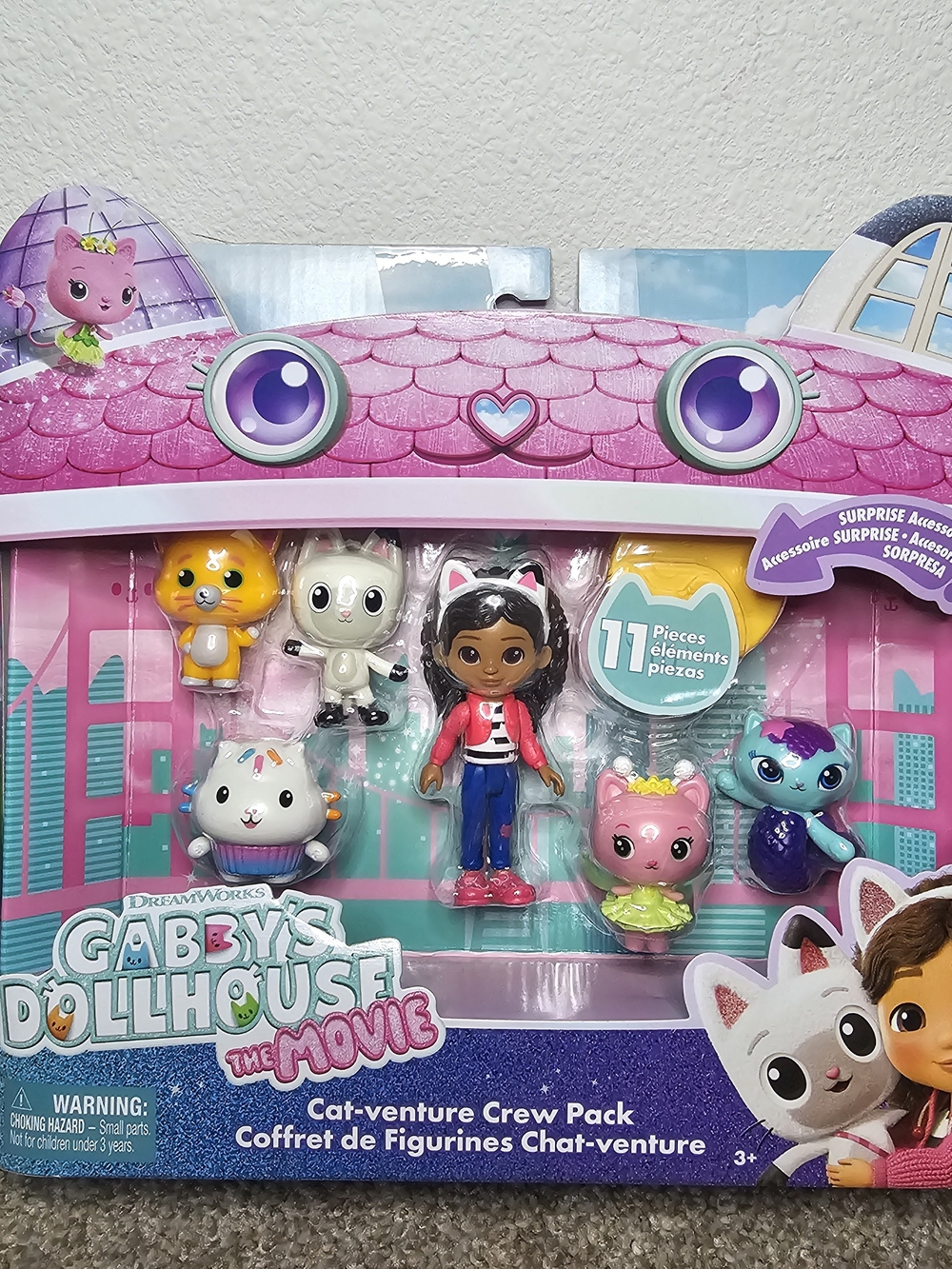 Gabby’s Dollhouse Cat-Venture Crew Pack – Pink Playset with Figures